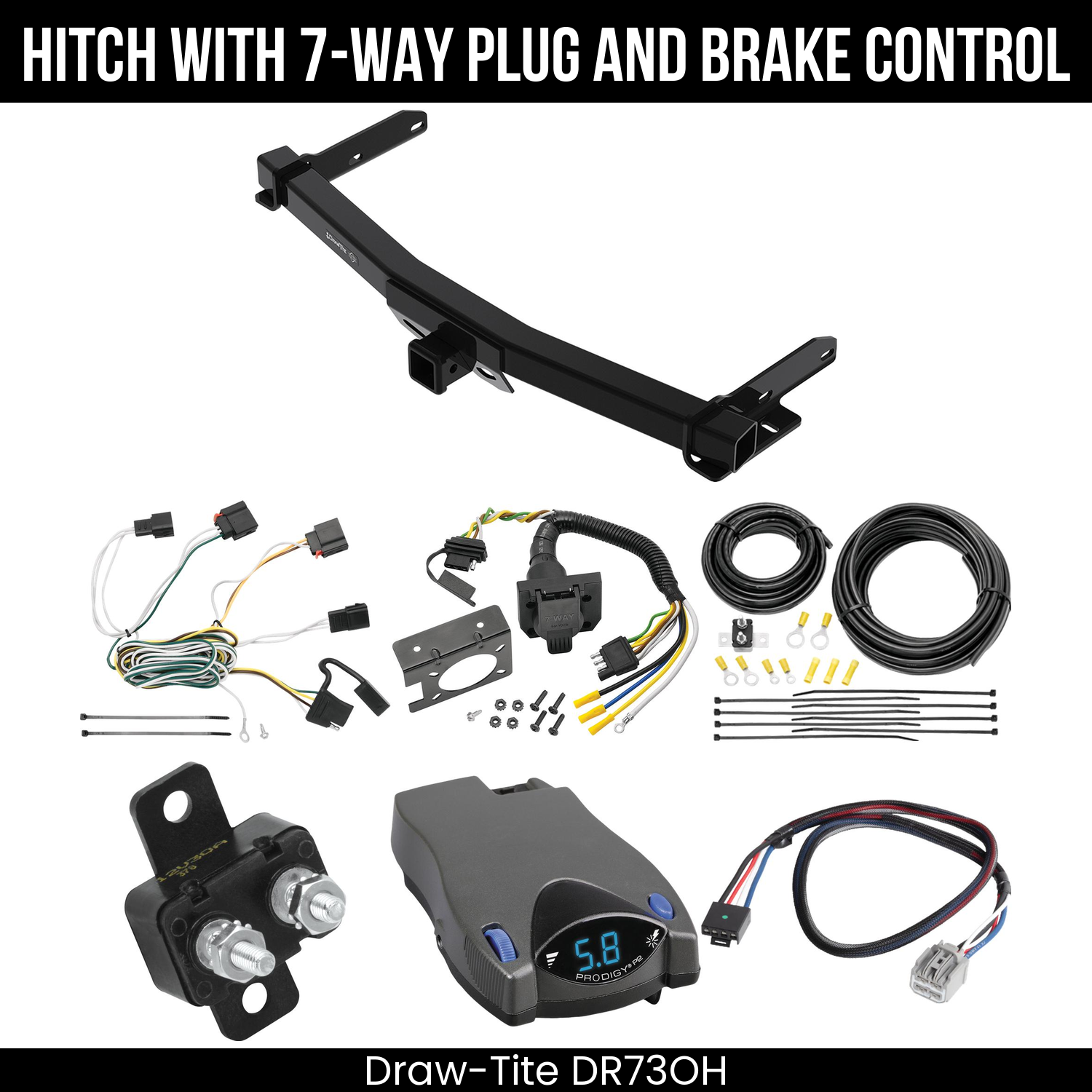 Trailer Hitch , 7-Way , Tekonsha Prodigy P2 Brake Control