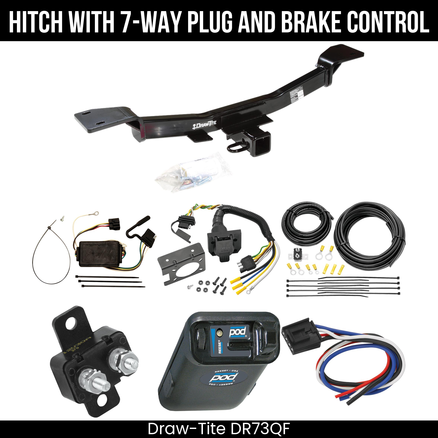 Trailer Hitch , 7-Way , Reese POD Brake Control