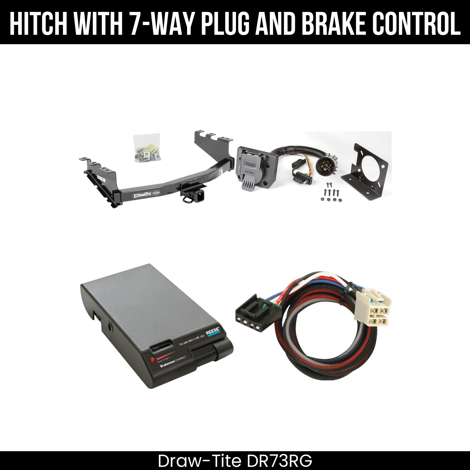 Trailer Hitch , 7-Way , Reese Brakeman Brake Control