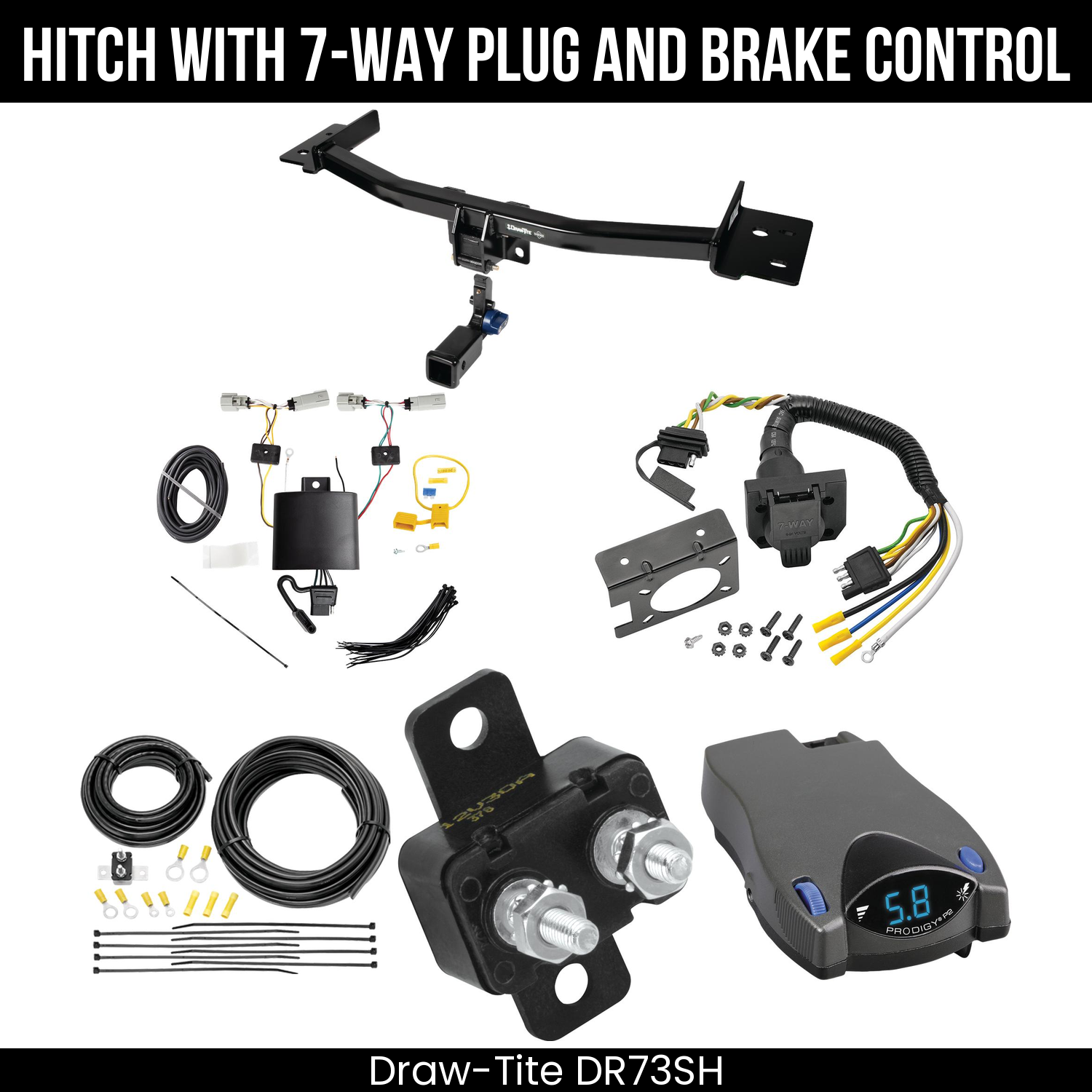 Trailer Hitch , 7-Way , Tekonsha Prodigy P2 Brake Control