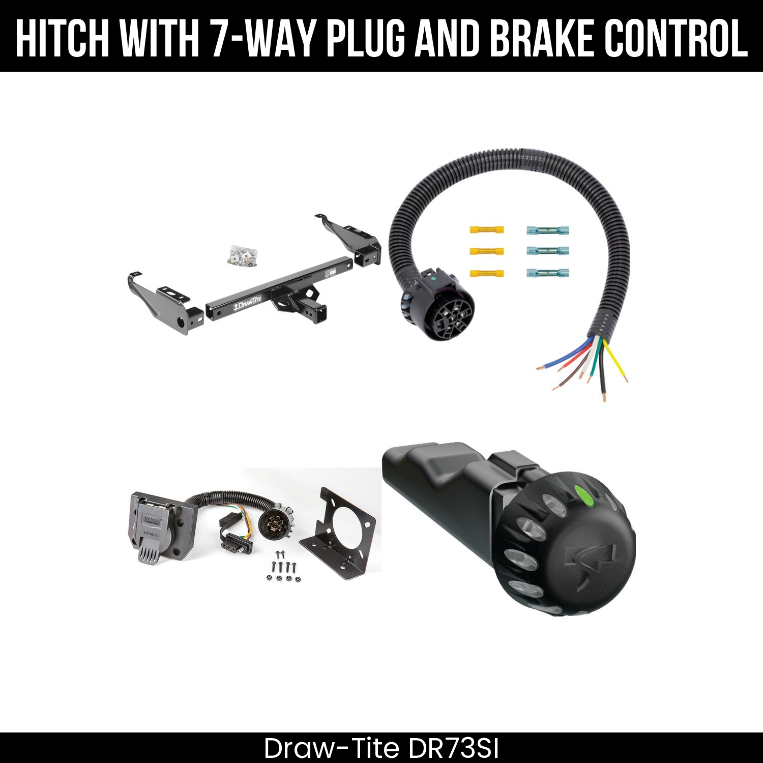 Draw Tite DR73SI Hitch With 7 Way Plug And Brake Control Bundle Featureimg