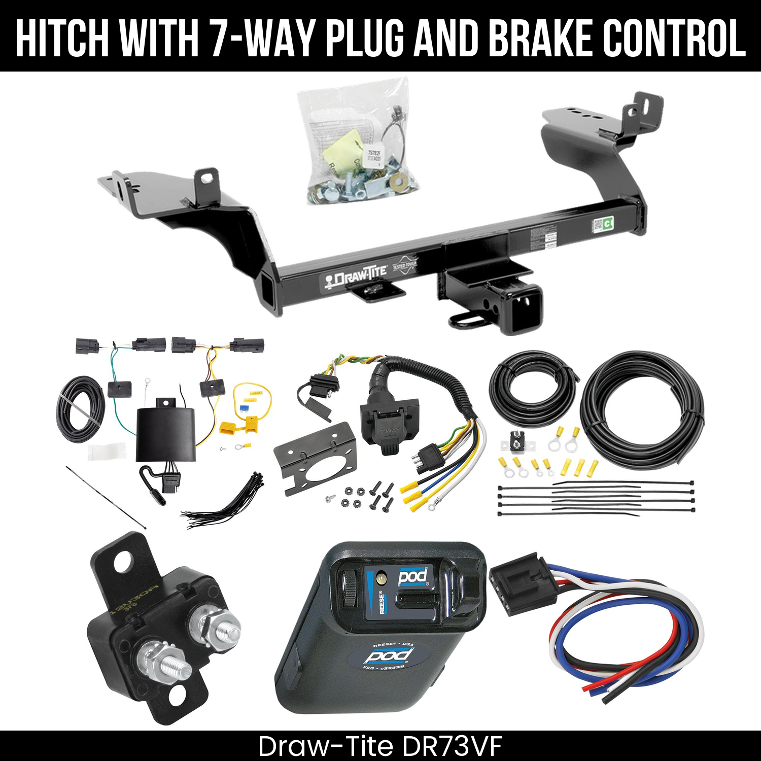 Trailer Hitch , 7-Way , Reese POD Brake Control