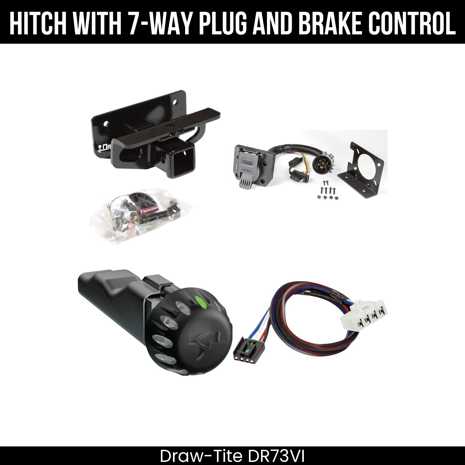 Draw Tite DR73VI Hitch With 7 Way Plug And Brake Control Bundle Featureimg