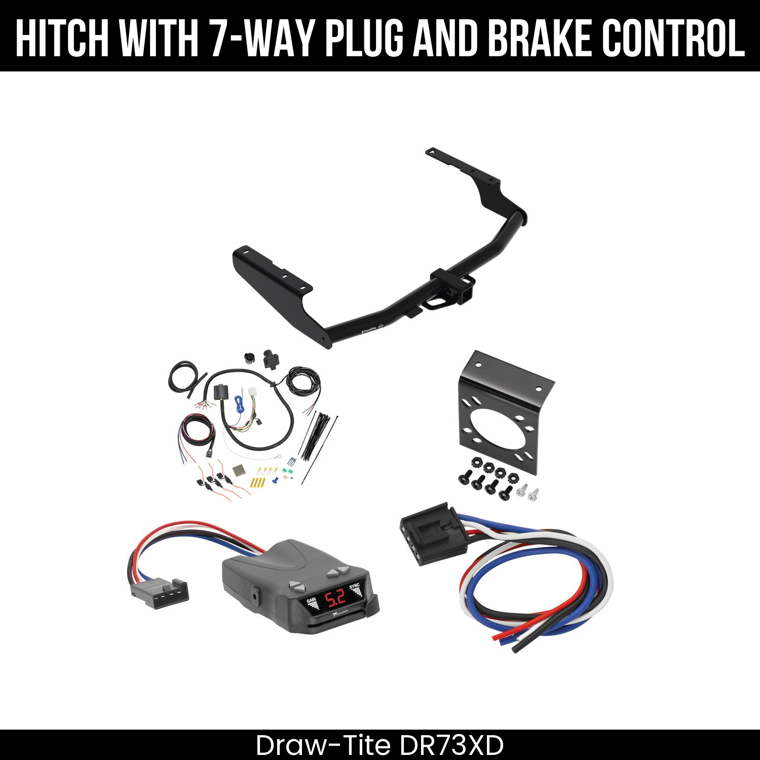 Trailer Hitch , 7-Way , Tekonsha Brakeman IV Brake Control