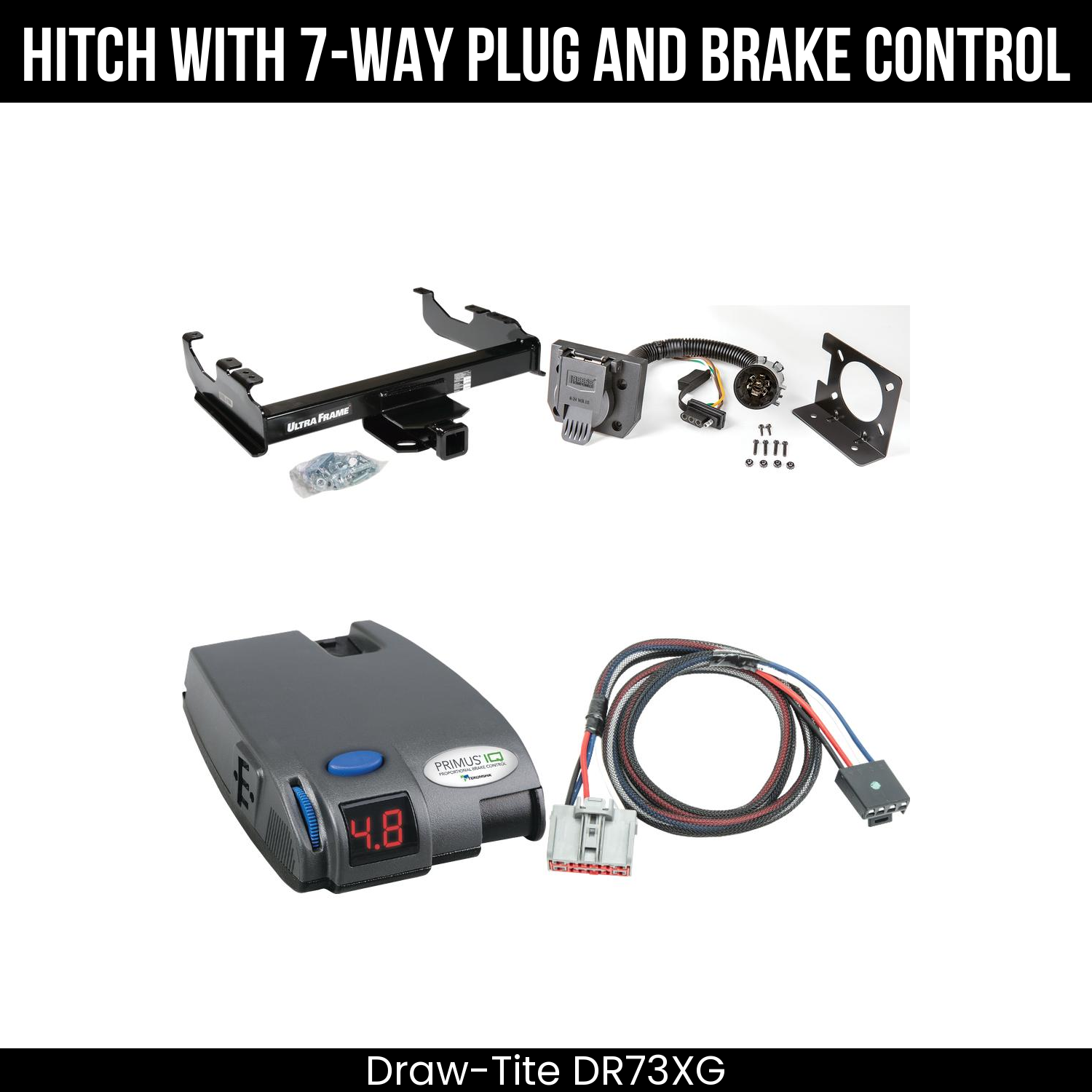 Trailer Hitch , 7-Way , Tekonsha Primus IQ Brake Control