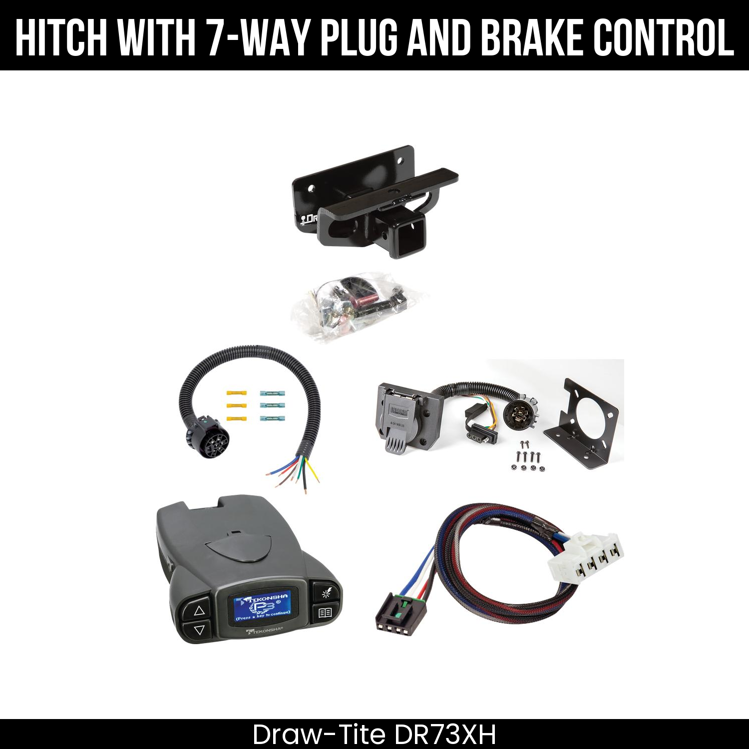 Trailer Hitch , 7-Way , Tekonsha Prodigy P3 Brake Control