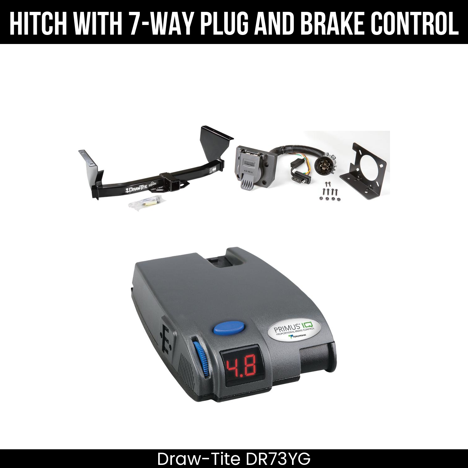 Trailer Hitch , 7-Way , Tekonsha Primus IQ Brake Control