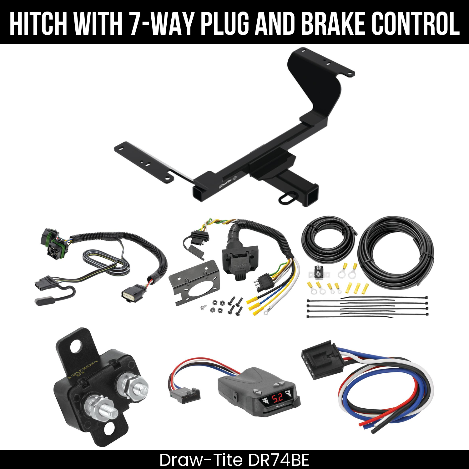 Trailer Hitch , 7-Way , Tekonsha Brakeman IV Brake Control