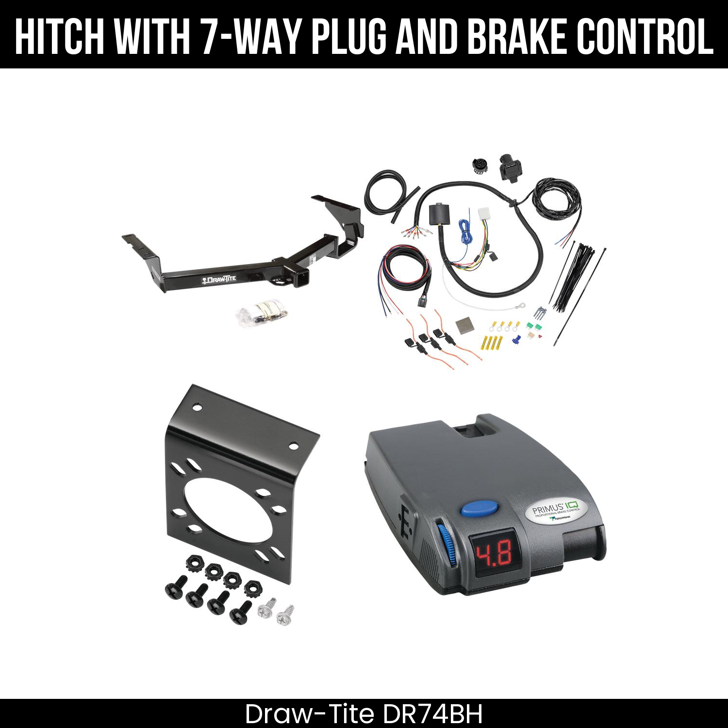 Trailer Hitch , 7-Way , Tekonsha Primus IQ Brake Control
