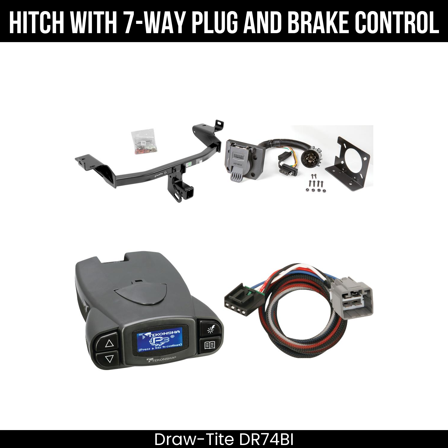Trailer Hitch , 7-Way , Tekonsha Prodigy P3 Brake Control