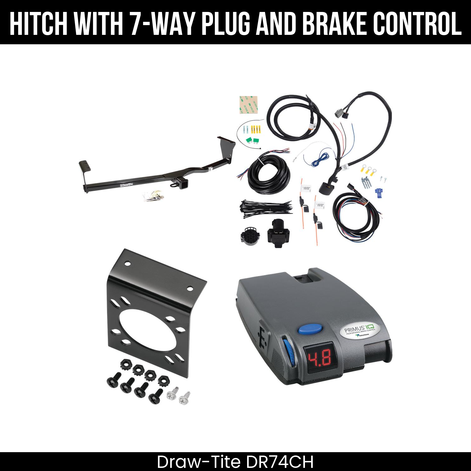 Trailer Hitch , 7-Way , Tekonsha Primus IQ Brake Control