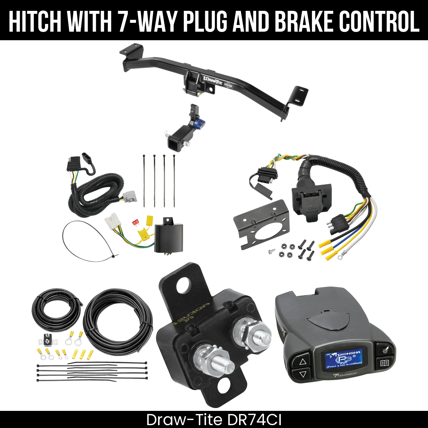Trailer Hitch , 7-Way , Tekonsha Prodigy P3 Brake Control