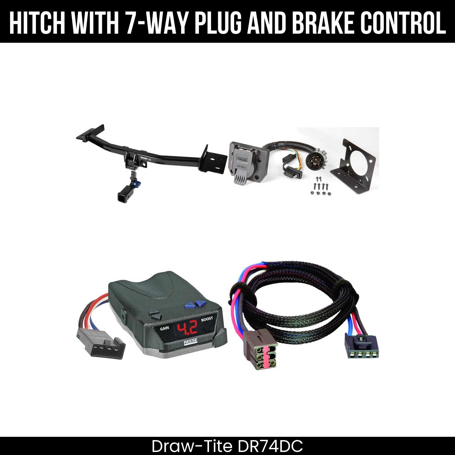Trailer Hitch , 7-Way , Reese Brake EVN Control