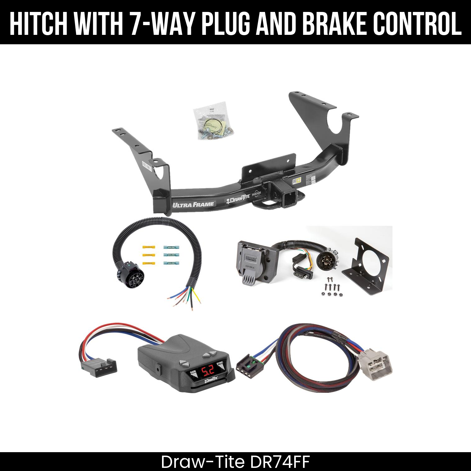 Trailer Hitch , 7-Way , Draw-Tite Activator IV Brake Control