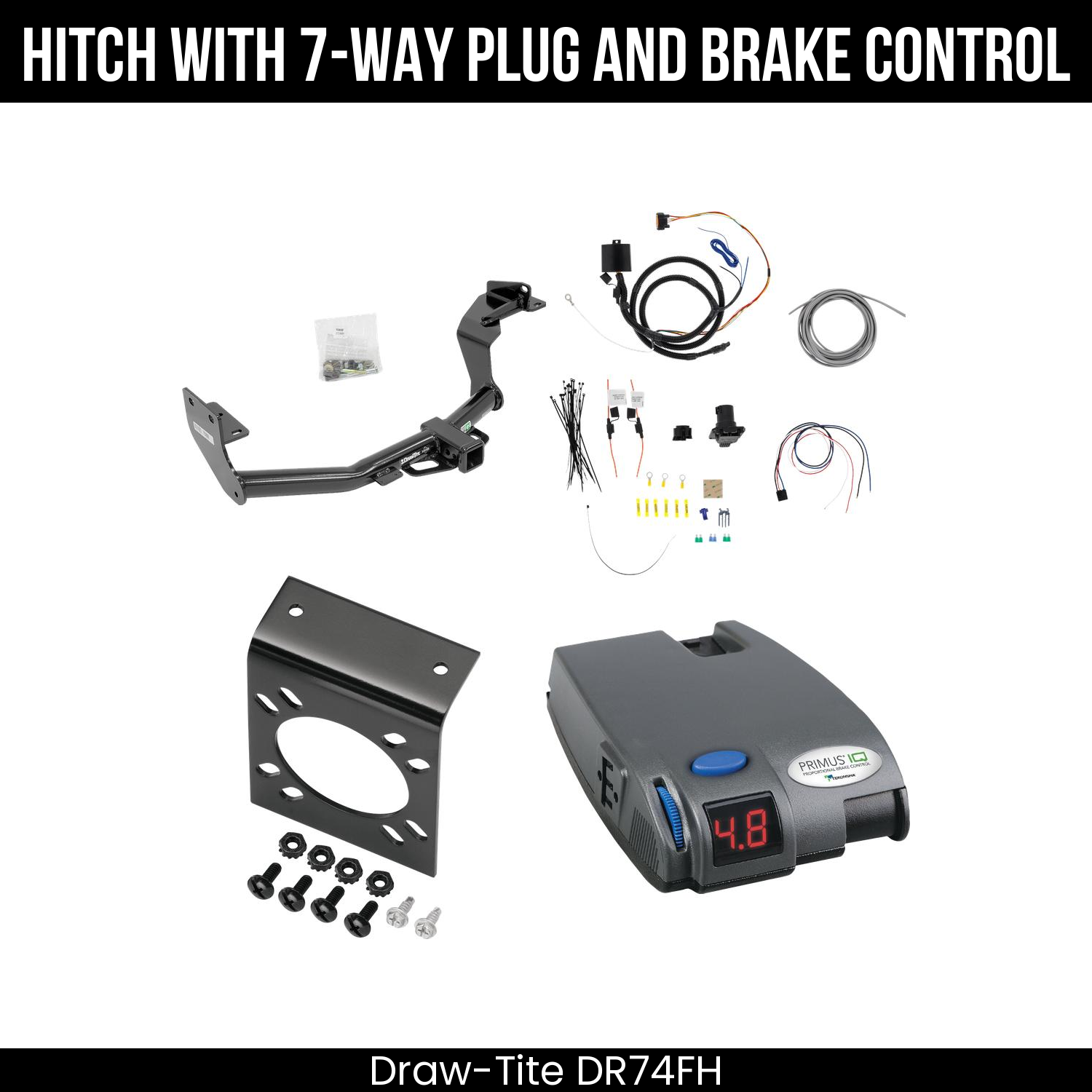 Trailer Hitch , 7-Way , Tekonsha Primus IQ Brake Control