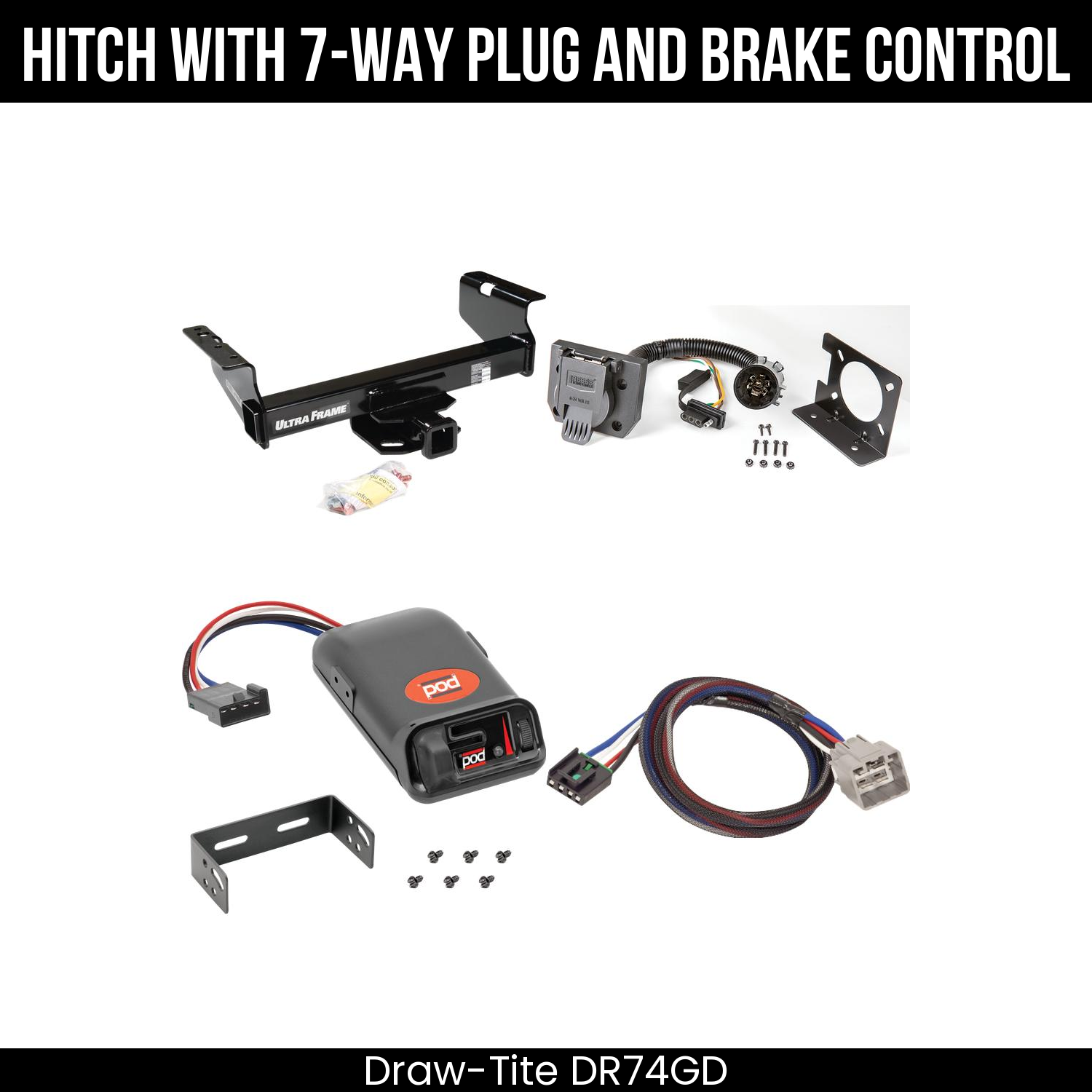 Trailer Hitch , 7-Way , Pro Series POD Brake Control