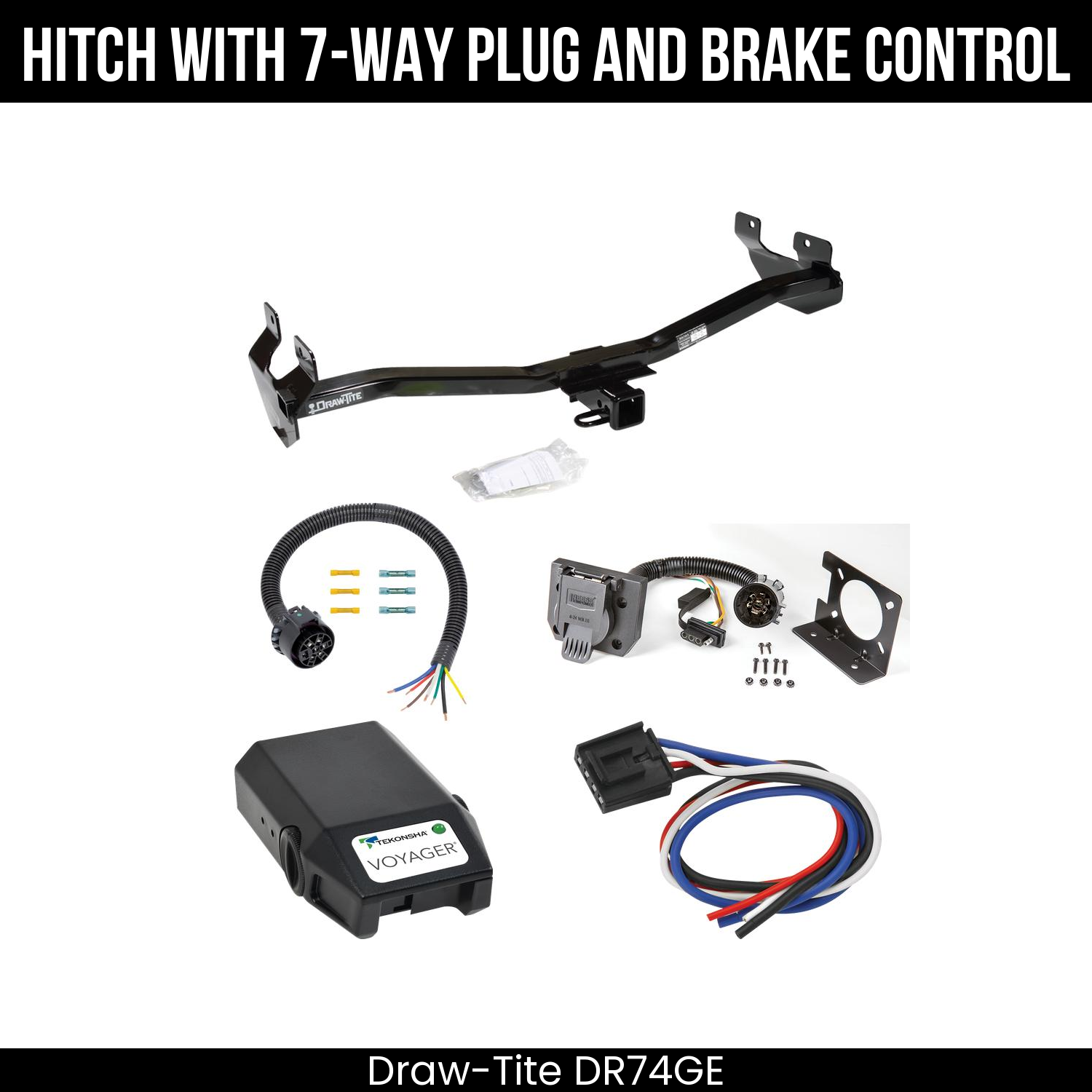 Trailer Hitch , 7-Way , Tekonsha Voyager Brake Control