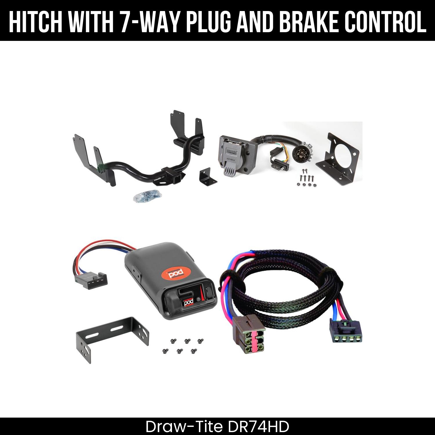 Trailer Hitch , 7-Way , Pro Series POD Brake Control