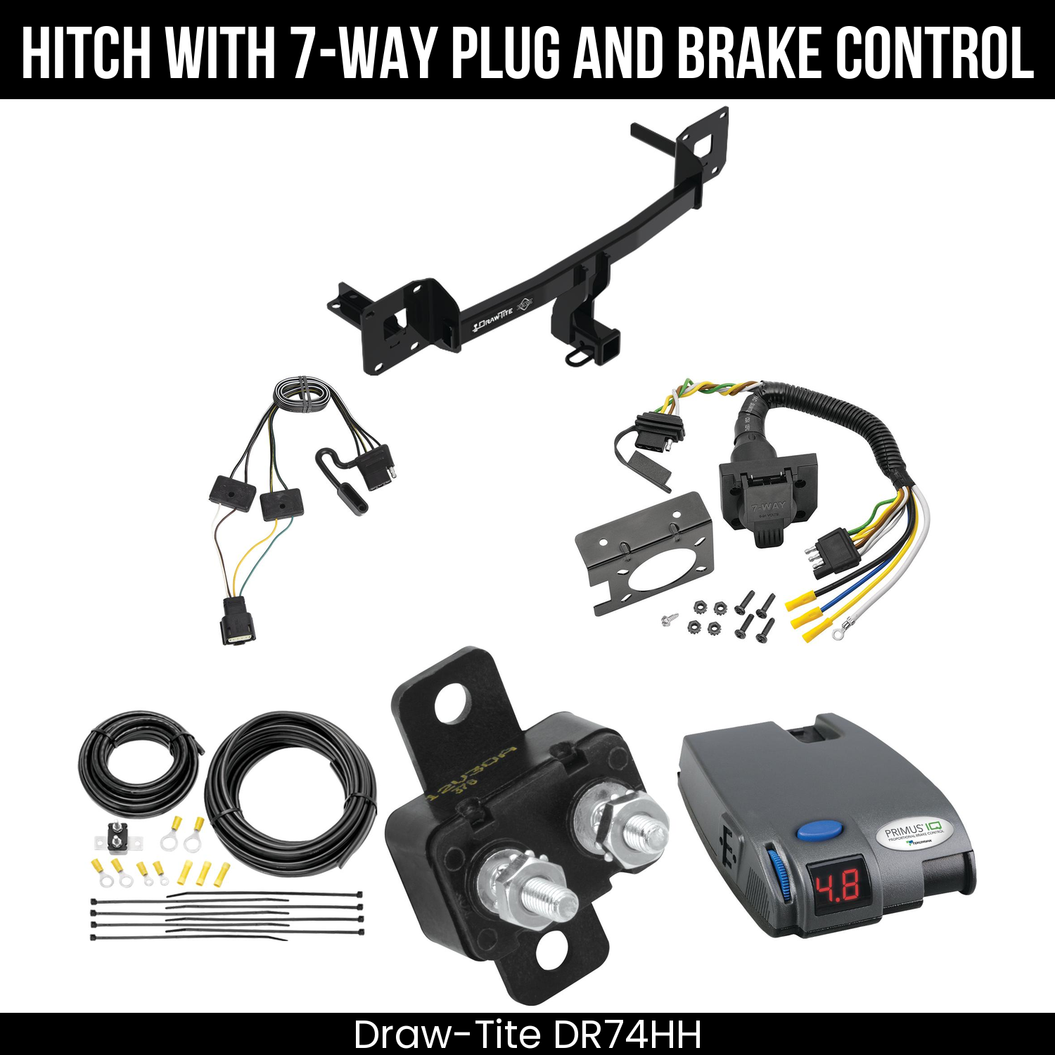 Trailer Hitch , 7-Way , Tekonsha Primus IQ Brake Control