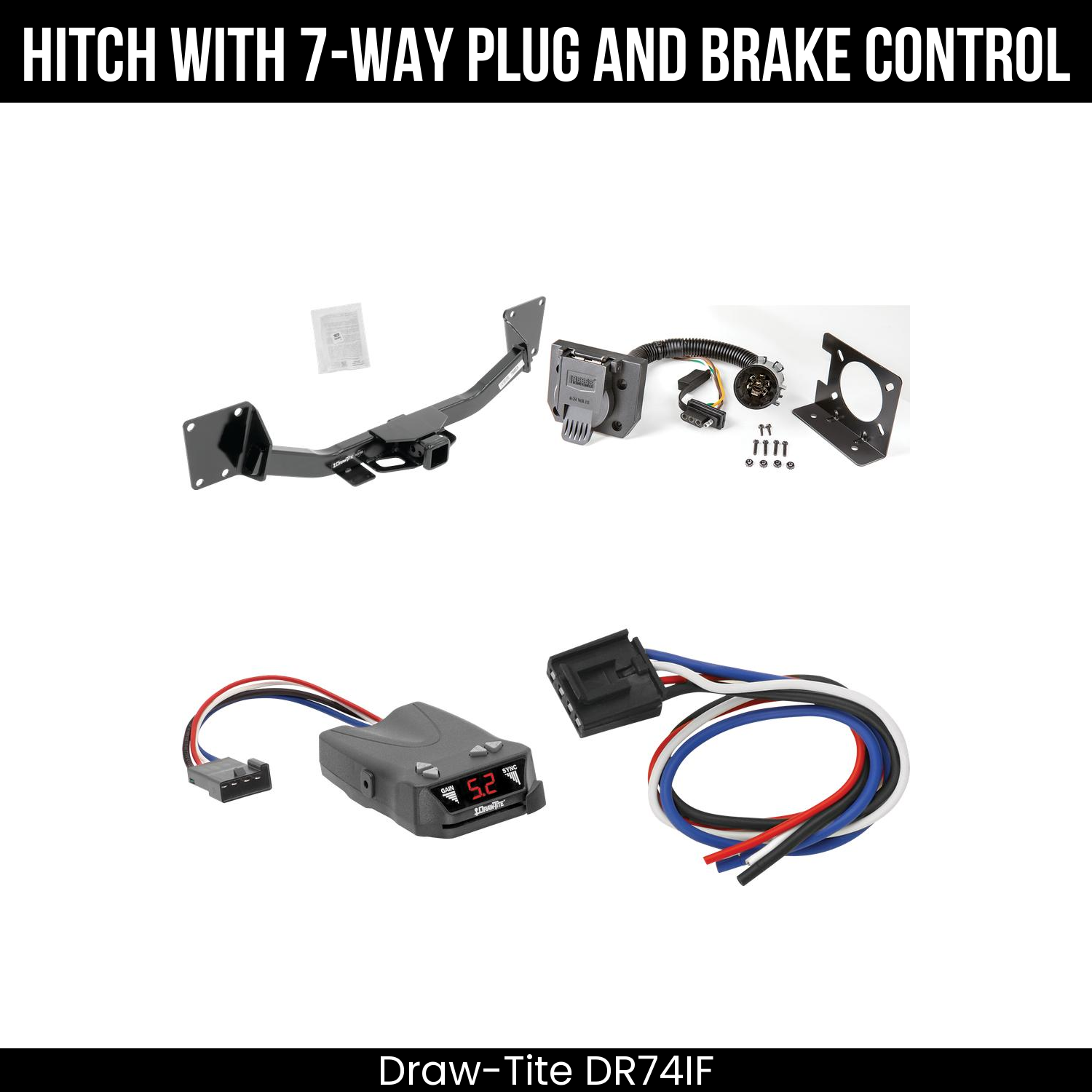 Trailer Hitch , 7-Way , Draw-Tite Activator IV Brake Control