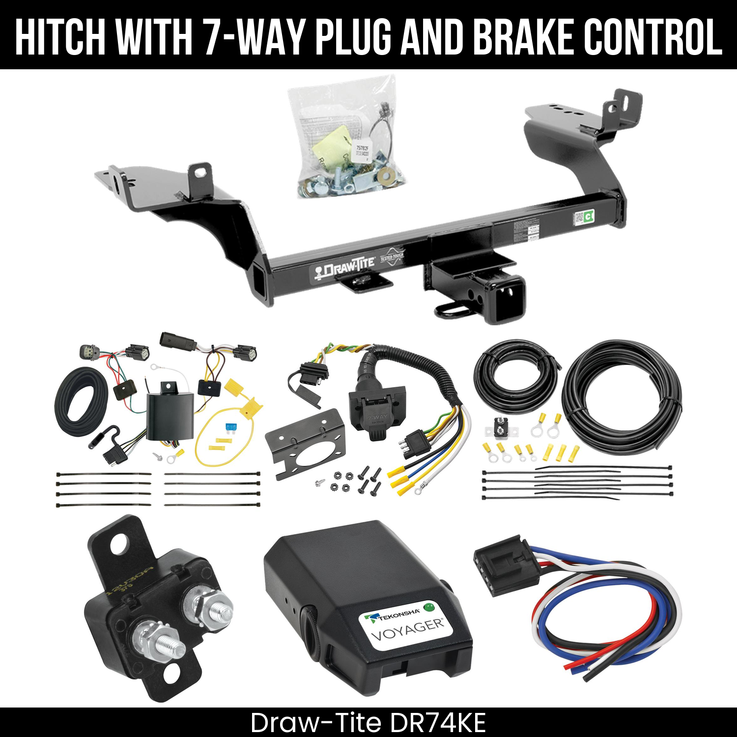 Trailer Hitch , 7-Way , Tekonsha Voyager Brake Control