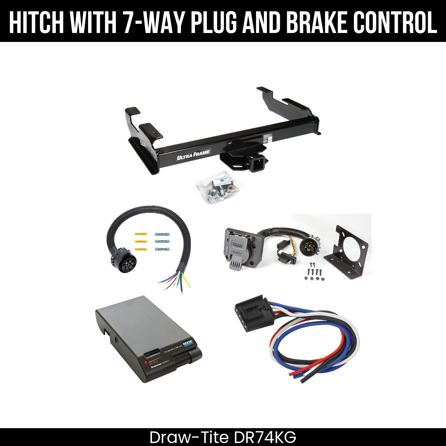Trailer Hitch , 7-Way , Reese Brakeman Brake Control