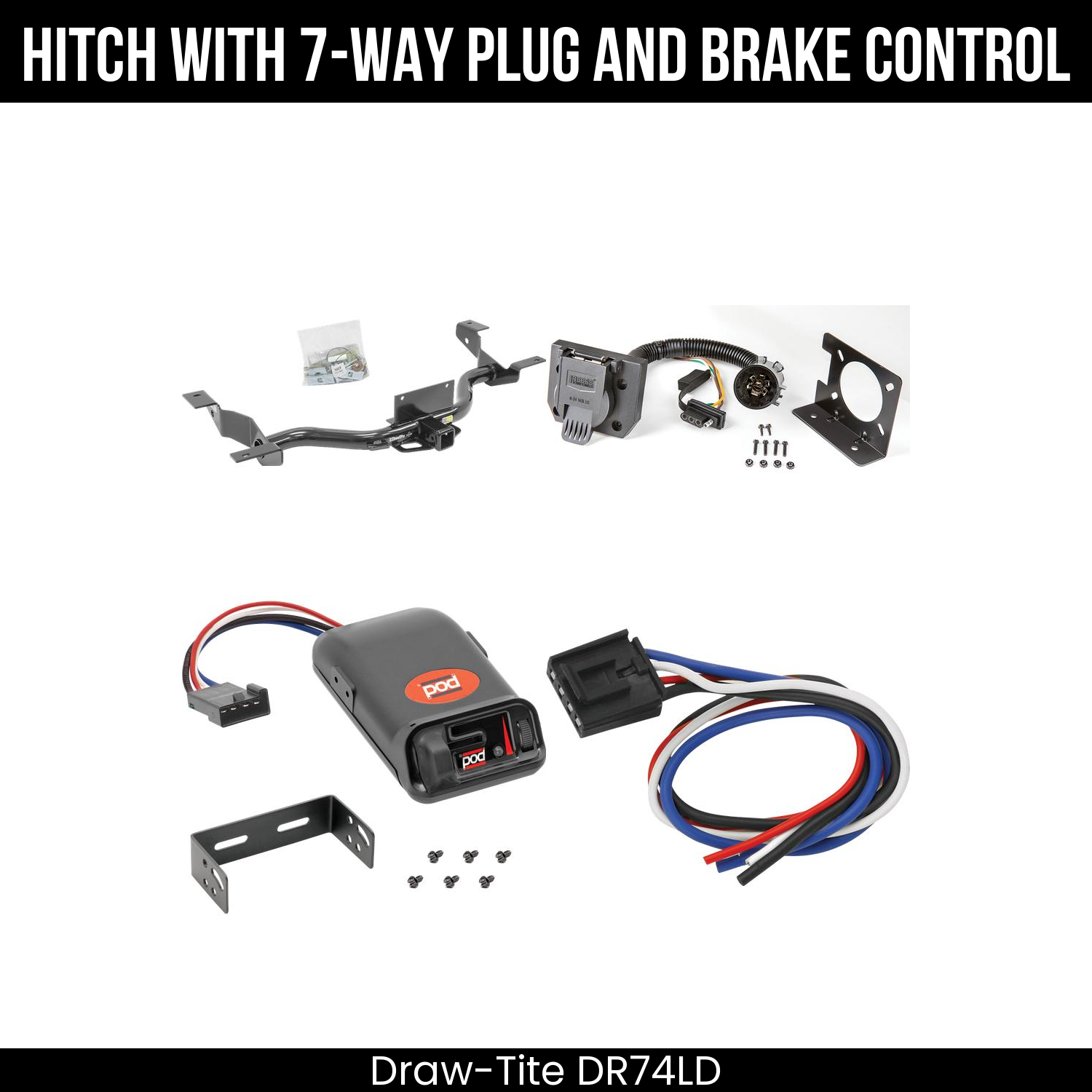 Trailer Hitch , 7-Way , Pro Series POD Brake Control