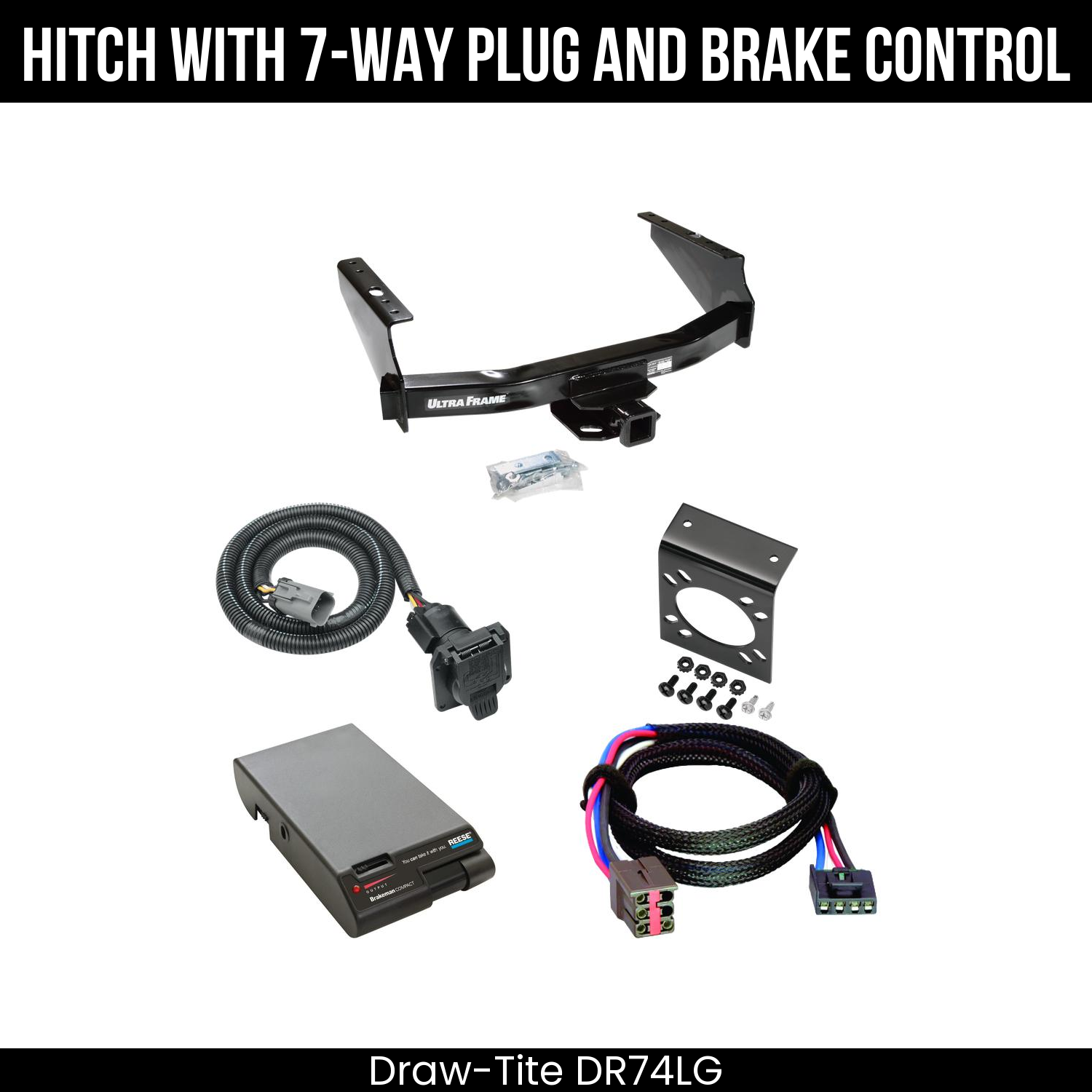 Trailer Hitch , 7-Way , Reese Brakeman Brake Control