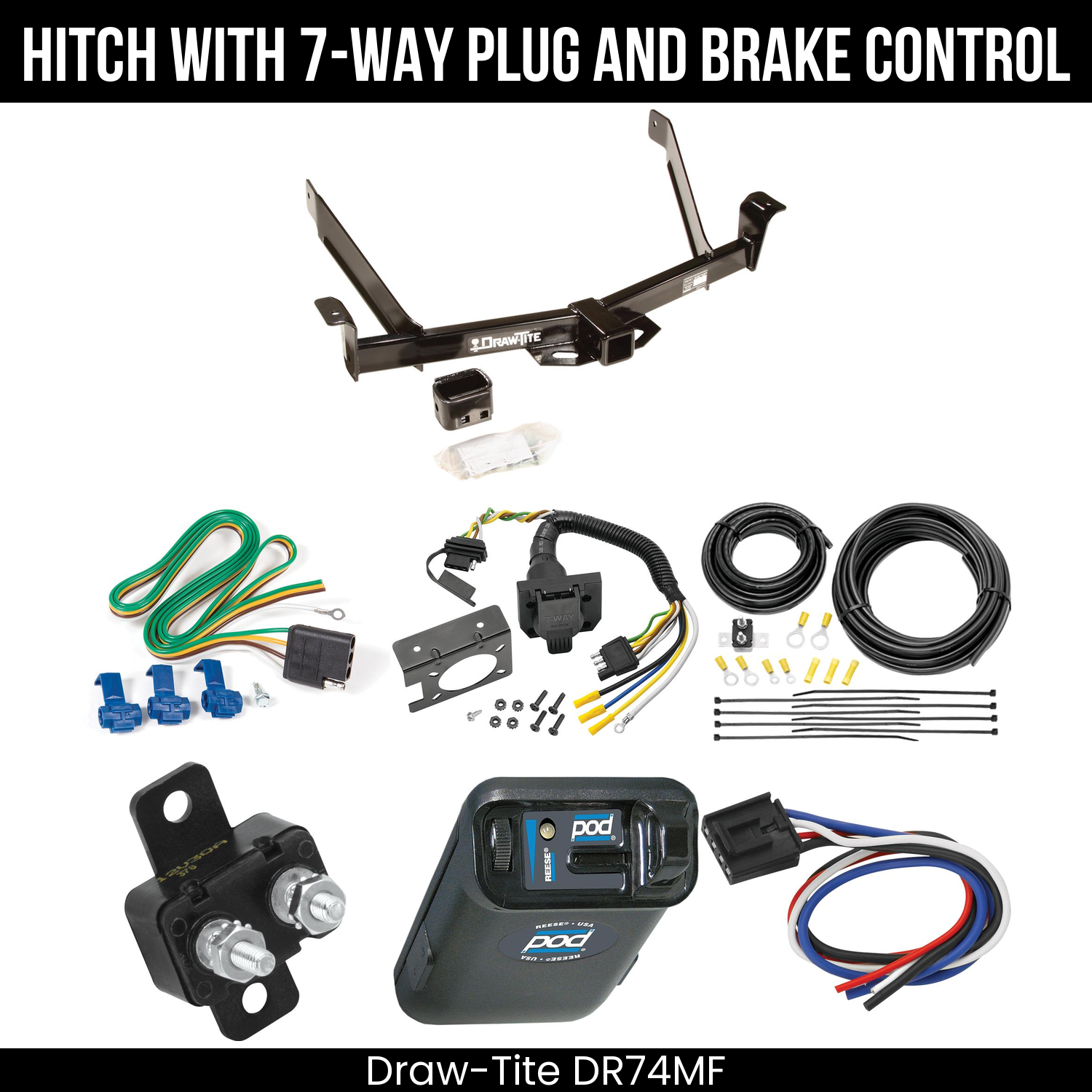 Trailer Hitch , 7-Way , Reese POD Brake Control