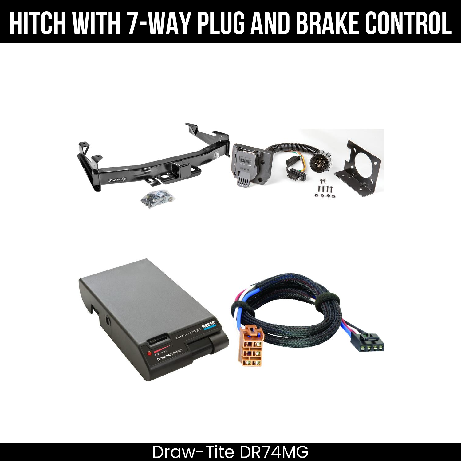 Trailer Hitch , 7-Way , Reese Brakeman Brake Control