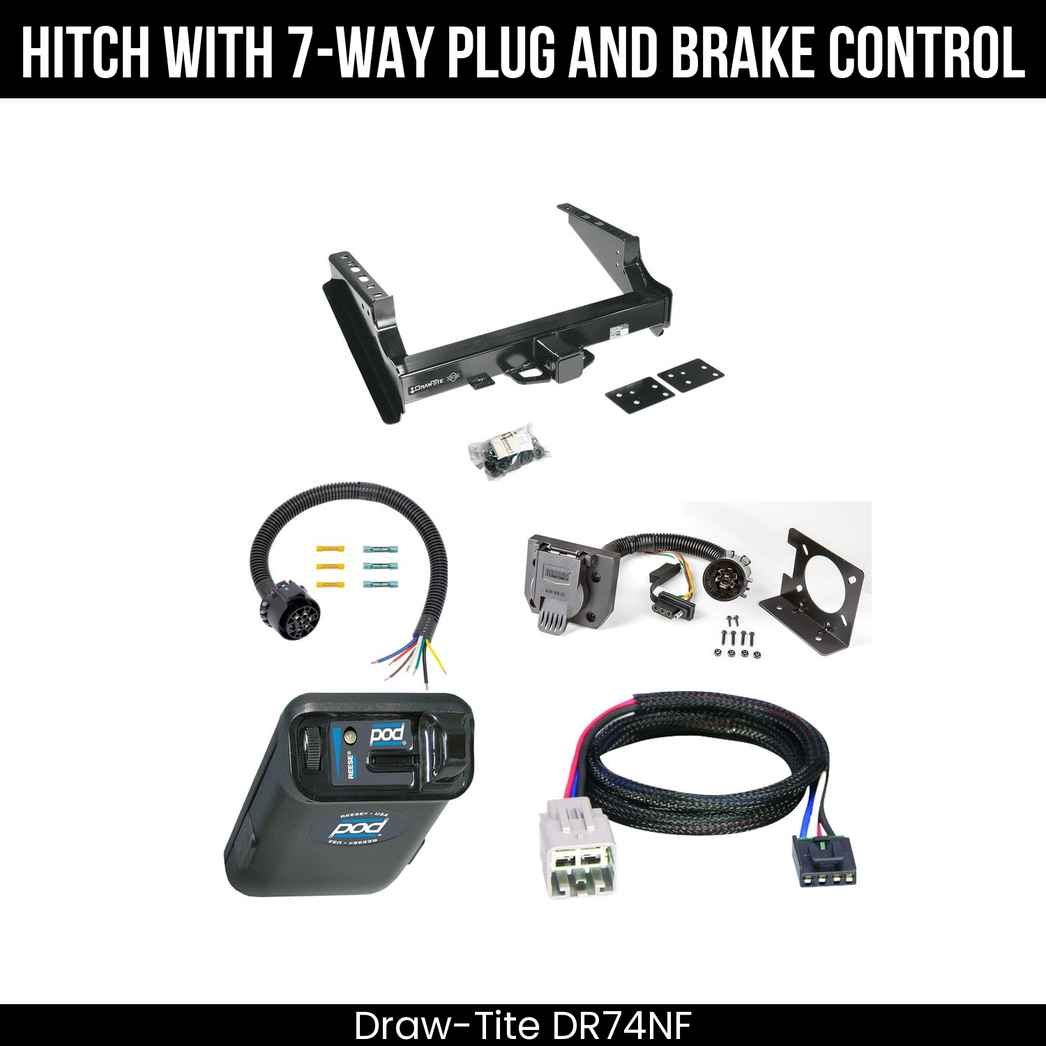 Trailer Hitch , 7-Way , Reese POD Brake Control