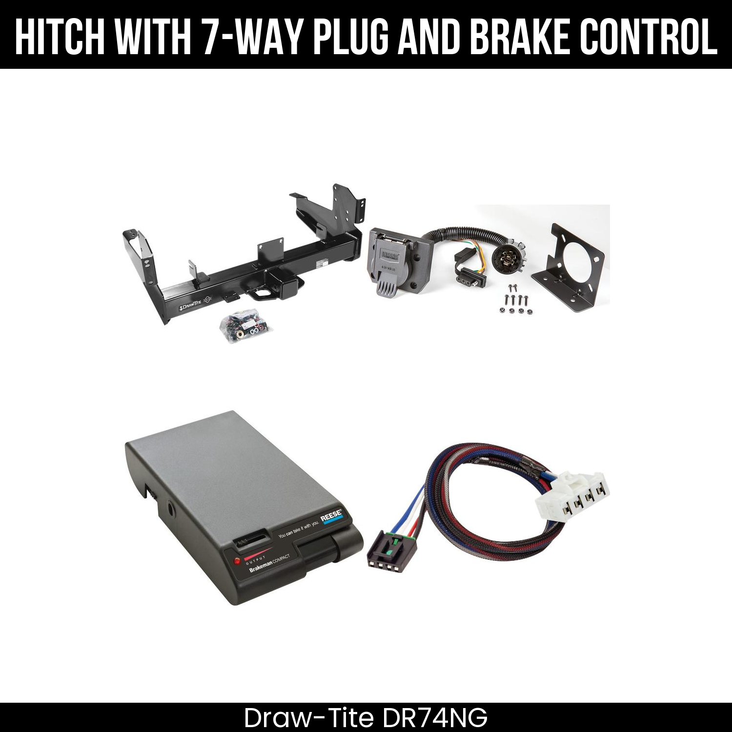 Trailer Hitch , 7-Way , Reese Brakeman Brake Control