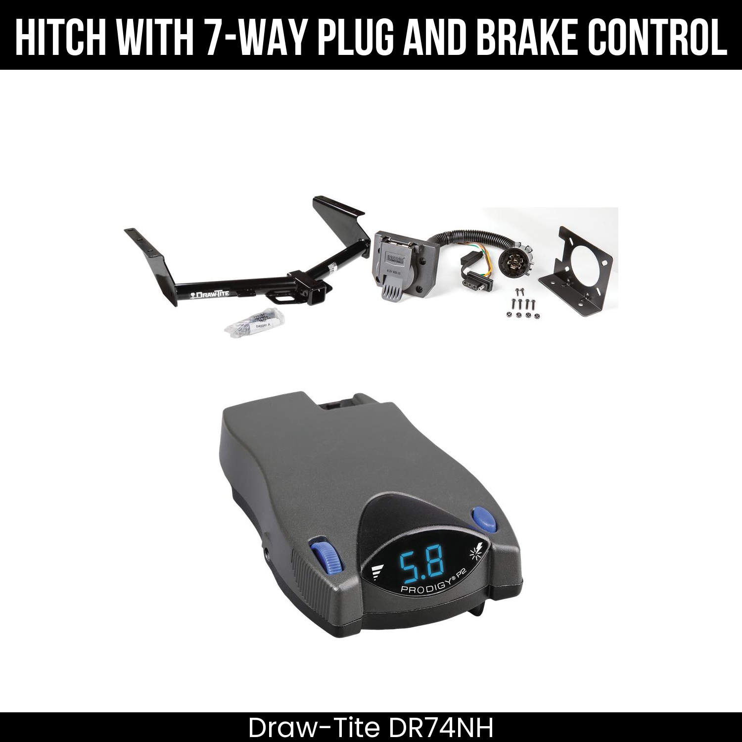 Trailer Hitch , 7-Way , Tekonsha Prodigy P2 Brake Control