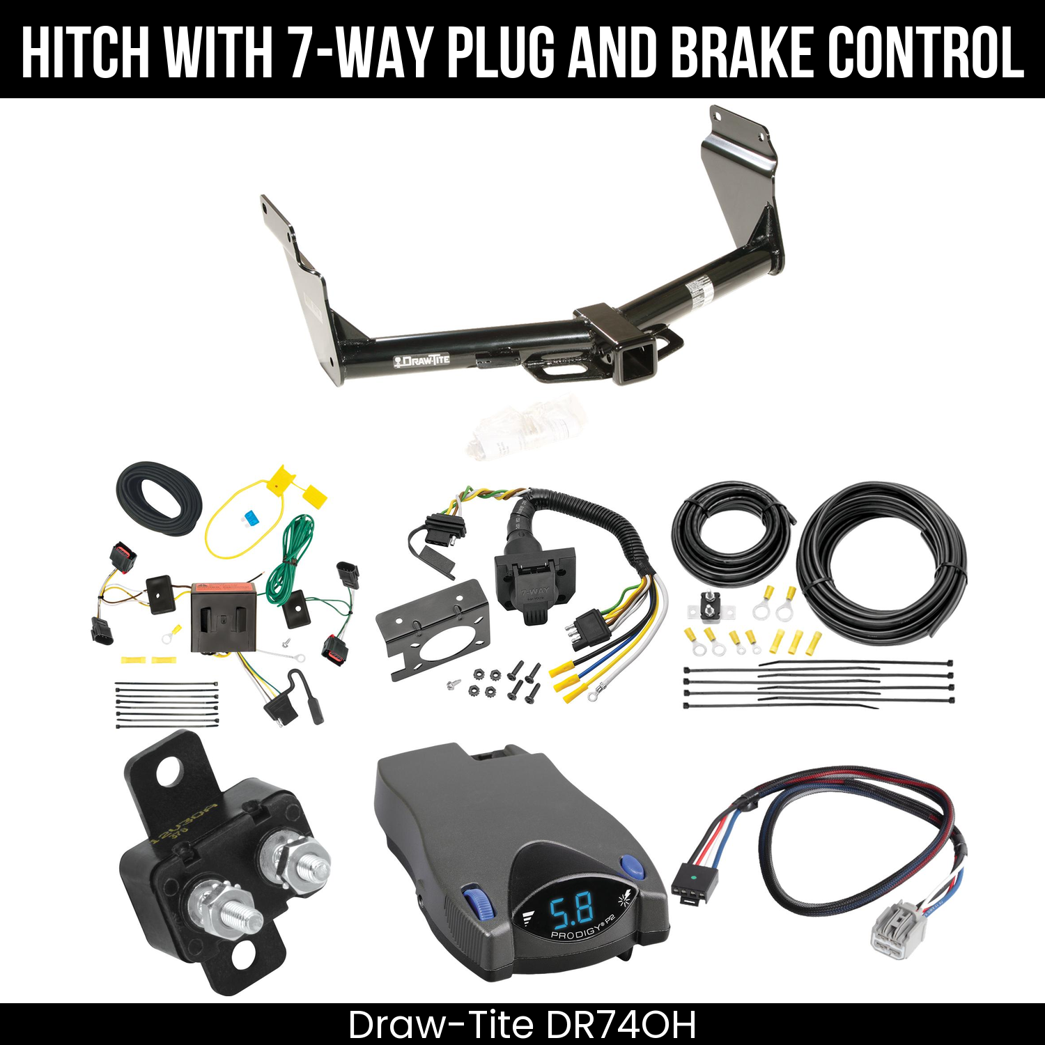 Trailer Hitch , 7-Way , Tekonsha Prodigy P2 Brake Control