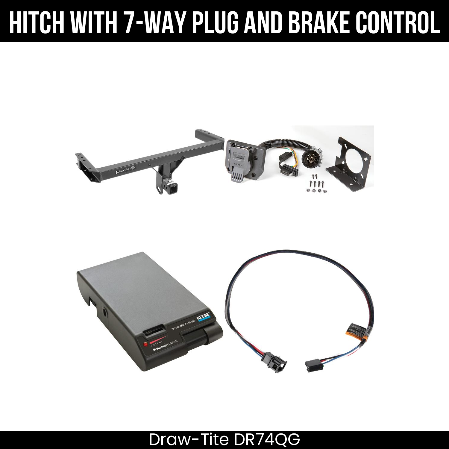 Trailer Hitch , 7-Way , Reese Brakeman Brake Control