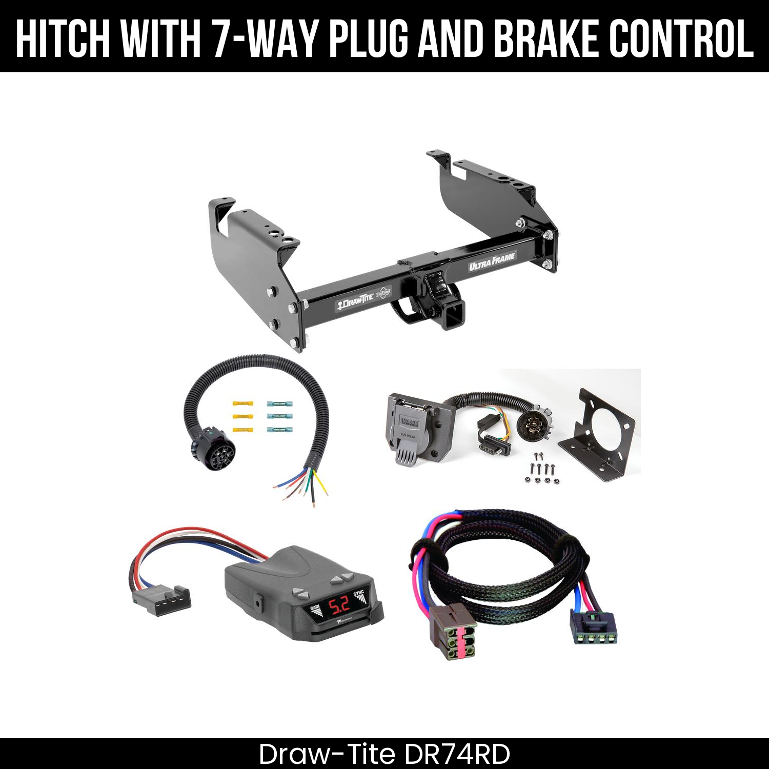 Trailer Hitch , 7-Way , Tekonsha Brakeman IV Brake Control