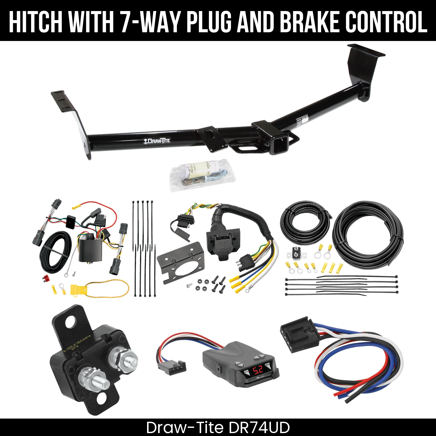 Trailer Hitch , 7-Way , Tekonsha Brakeman IV Brake Control