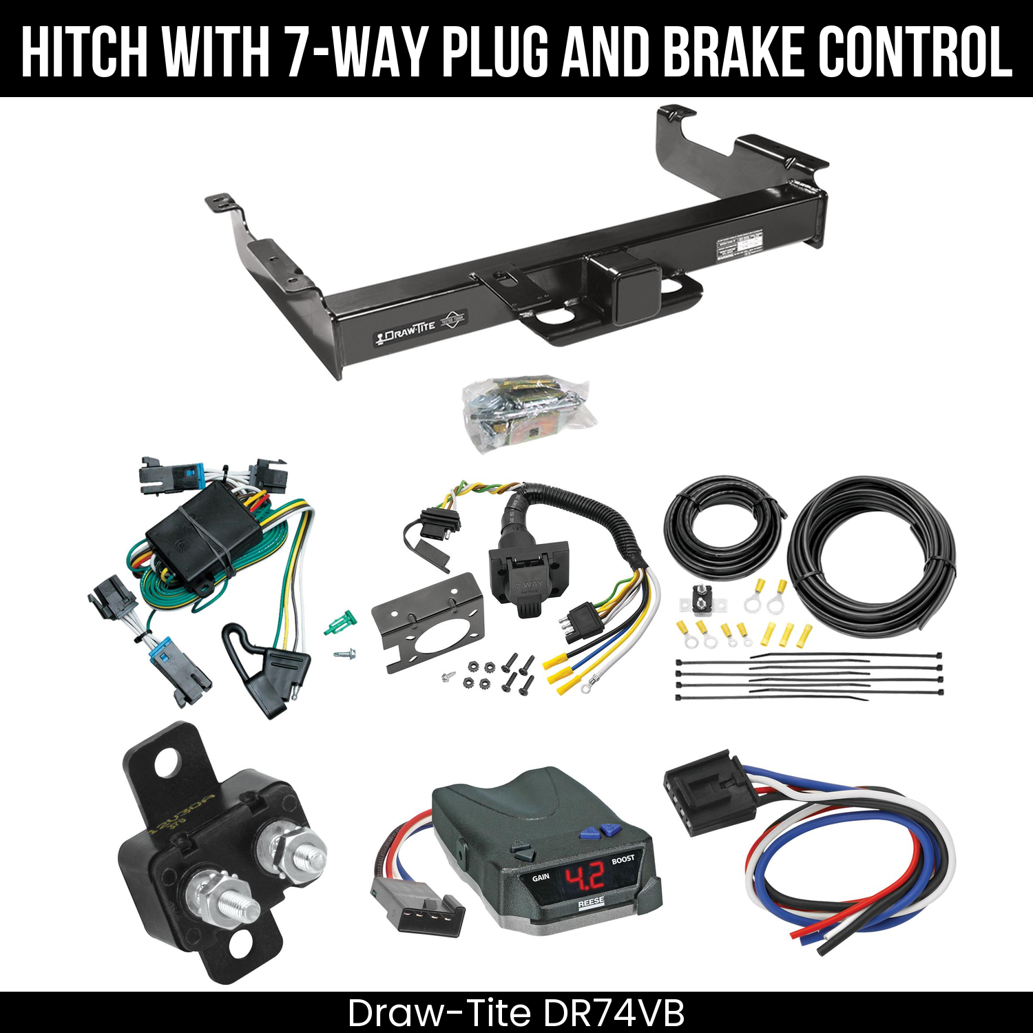 Trailer Hitch , 7-Way , Reese Brake EVN Control