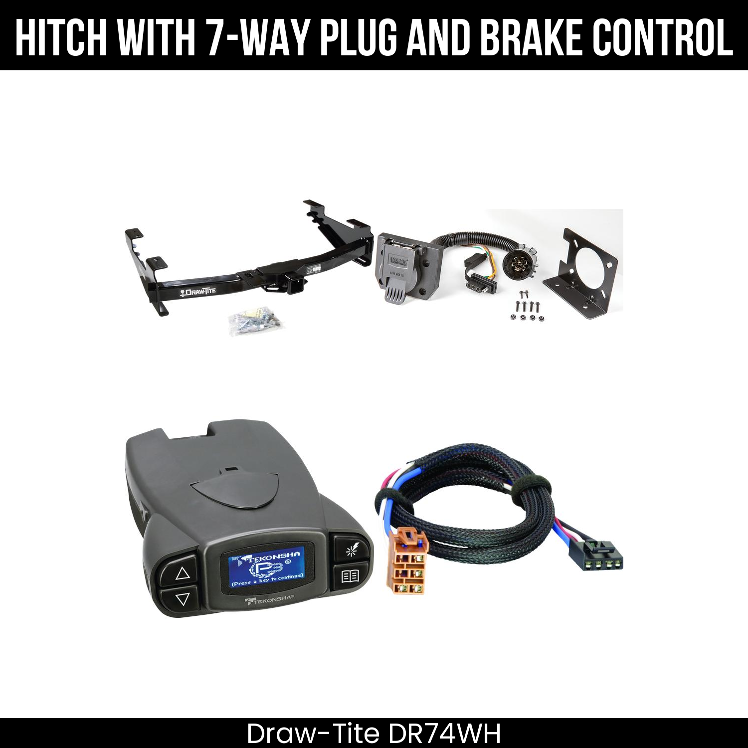 Trailer Hitch , 7-Way , Tekonsha Prodigy P3 Brake Control