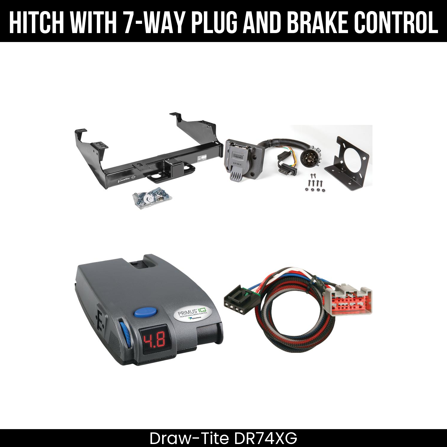 Trailer Hitch , 7-Way , Tekonsha Primus IQ Brake Control