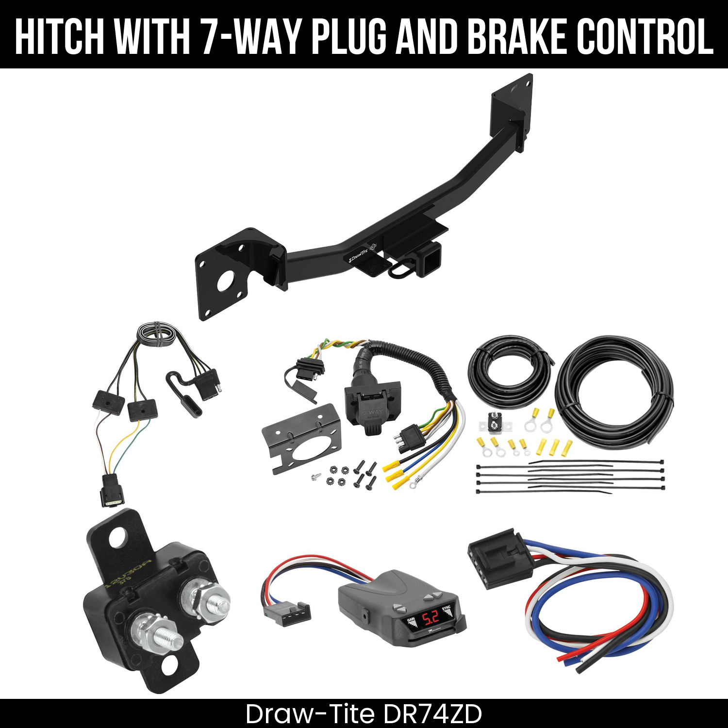 Trailer Hitch , 7-Way , Tekonsha Brakeman IV Brake Control