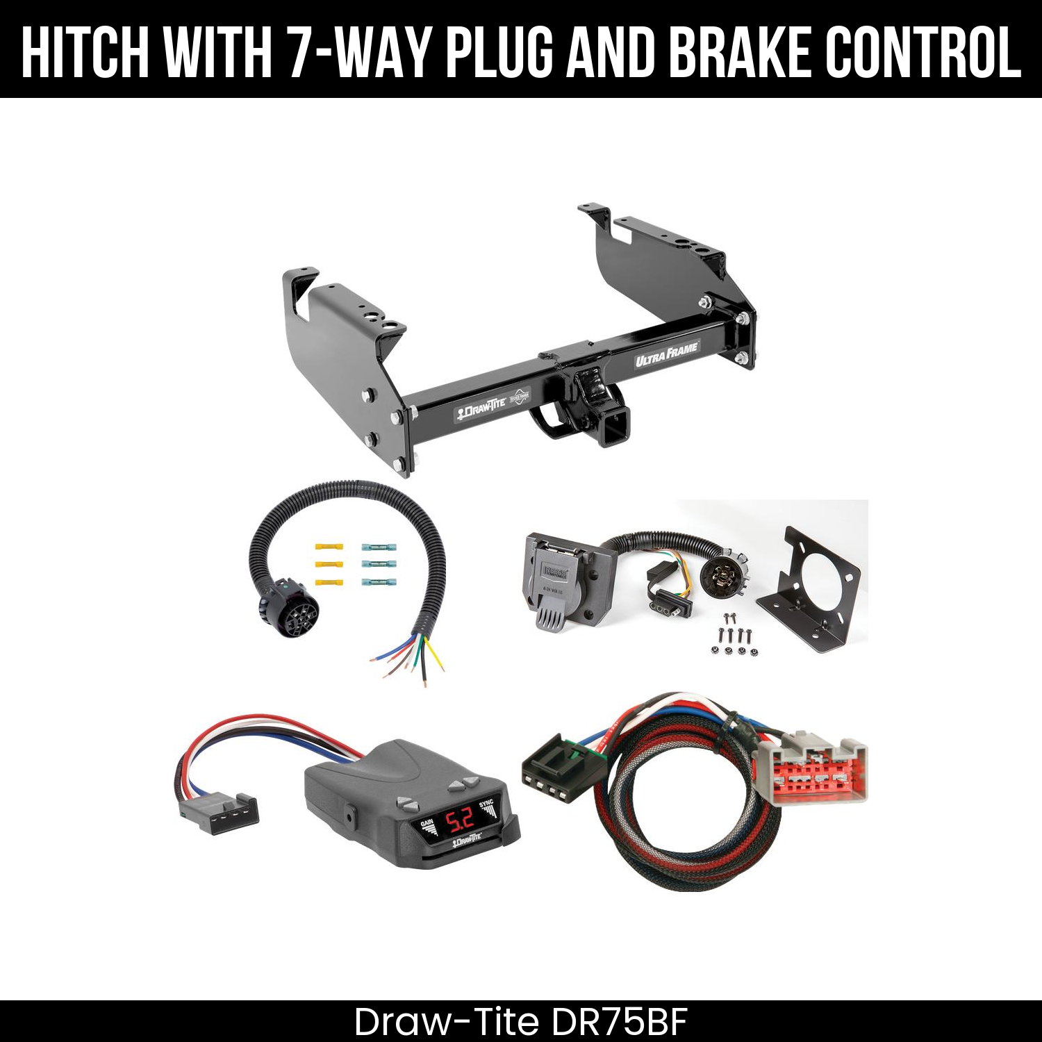 Trailer Hitch , 7-Way , Draw-Tite Activator IV Brake Control
