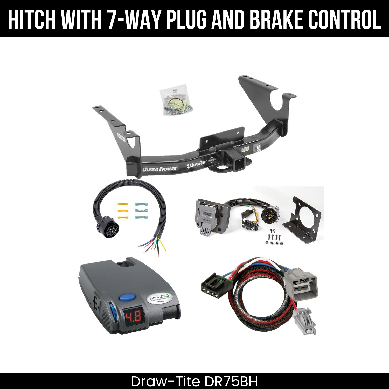 Trailer Hitch , 7-Way , Tekonsha Primus IQ Brake Control