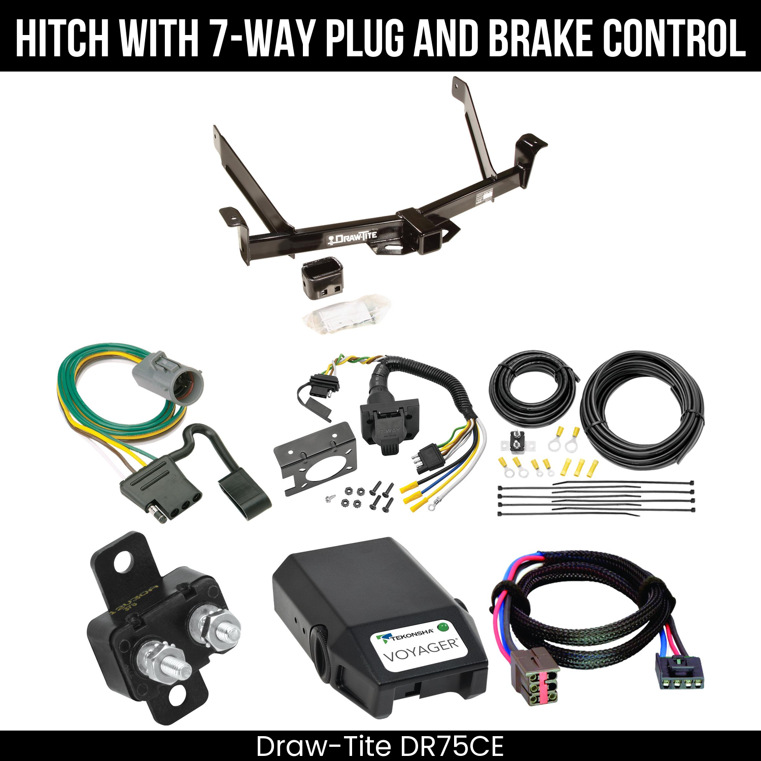 Trailer Hitch , 7-Way , Tekonsha Voyager Brake Control