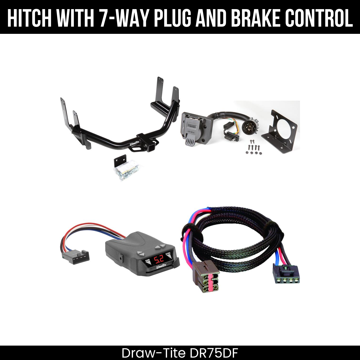 Trailer Hitch , 7-Way , Draw-Tite Activator IV Brake Control