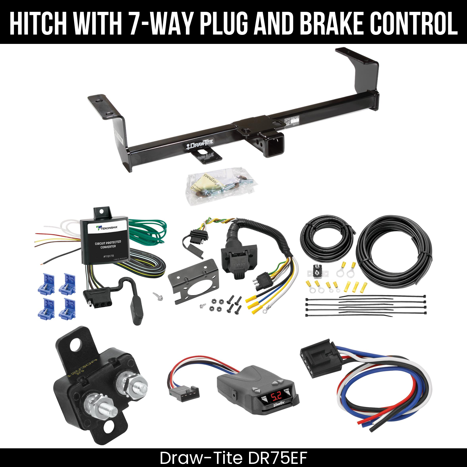 Trailer Hitch , 7-Way , Draw-Tite Activator IV Brake Control