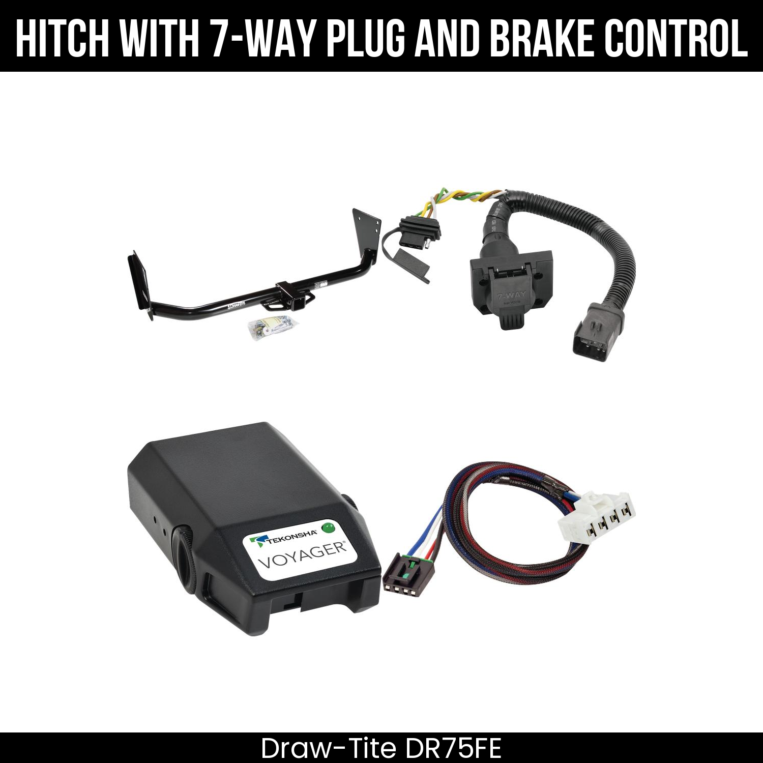Trailer Hitch , 7-Way , Tekonsha Voyager Brake Control