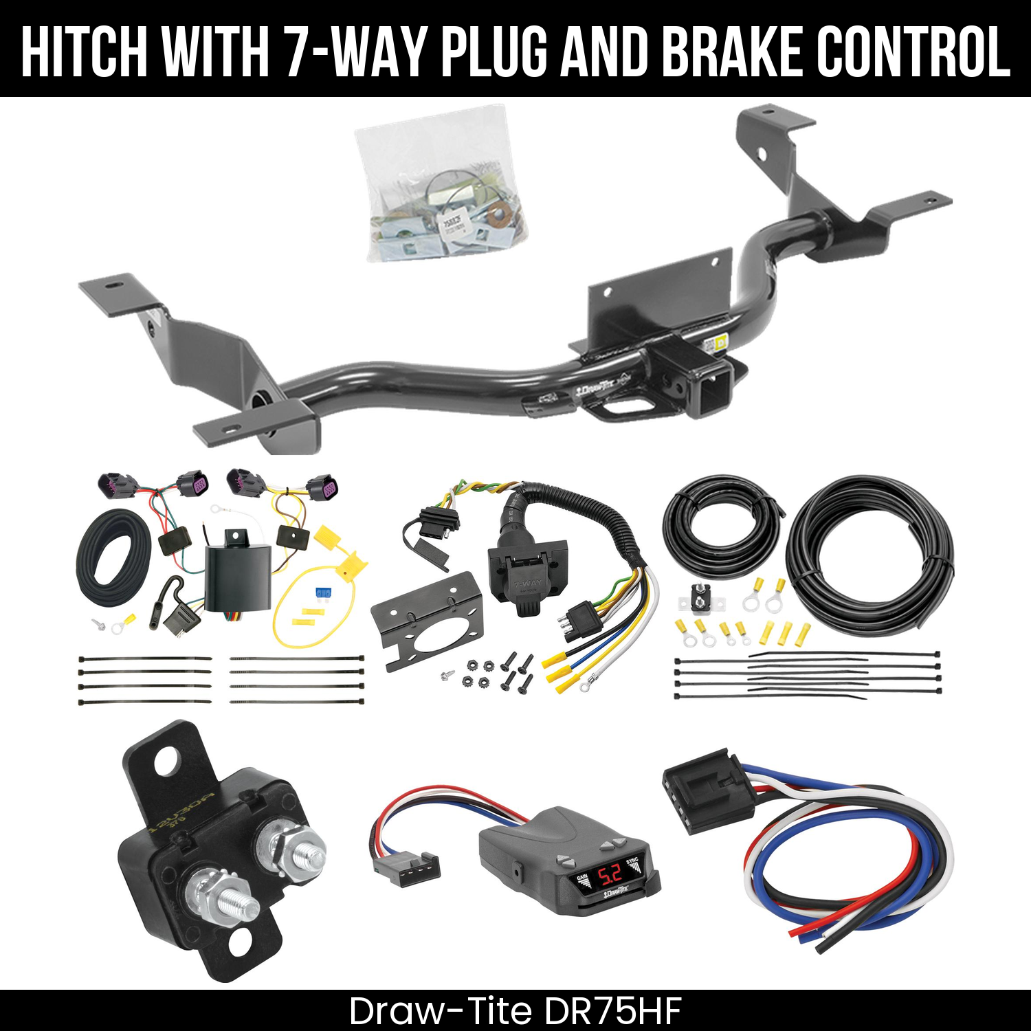 Trailer Hitch , 7-Way , Draw-Tite Activator IV Brake Control