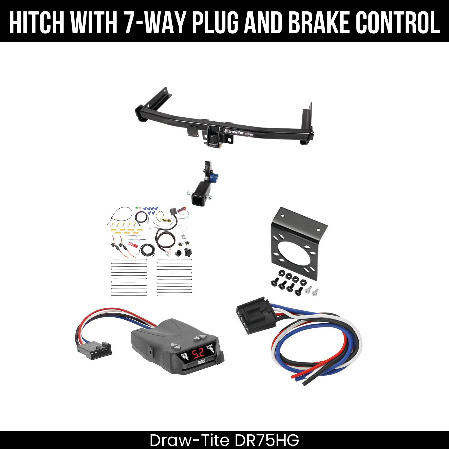 Trailer Hitch , 7-Way , Reese Brakeman IV Brake Control