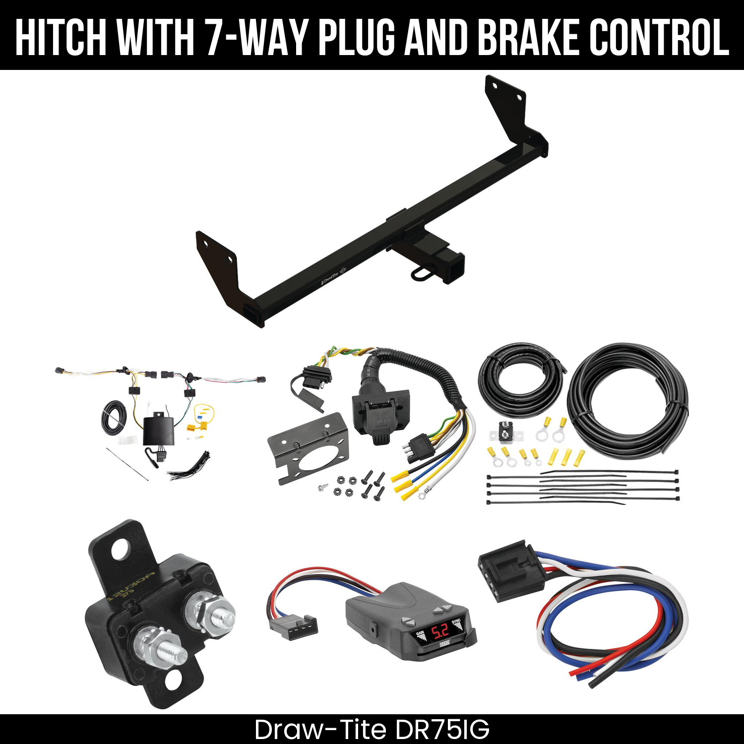 Trailer Hitch , 7-Way , Reese Brakeman IV Brake Control